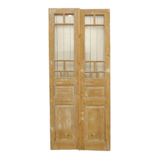 Late 19th Century Double French Glass Doors - a Pair For Sale