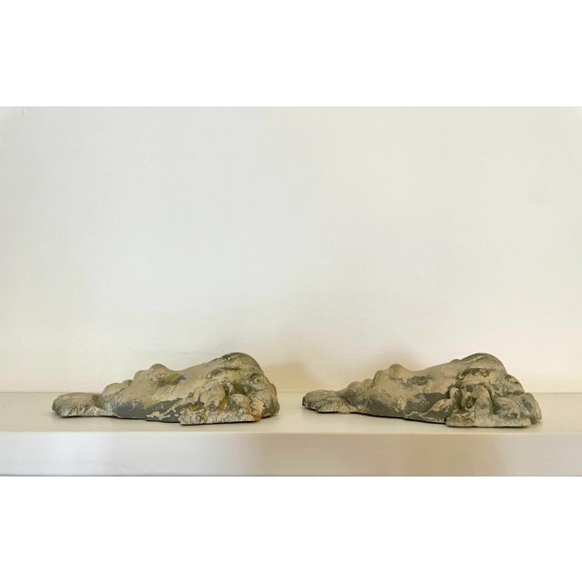 Antique Rococo Revival Plaster Cherub Relief, a Pair For Sale - Image 9 of 12