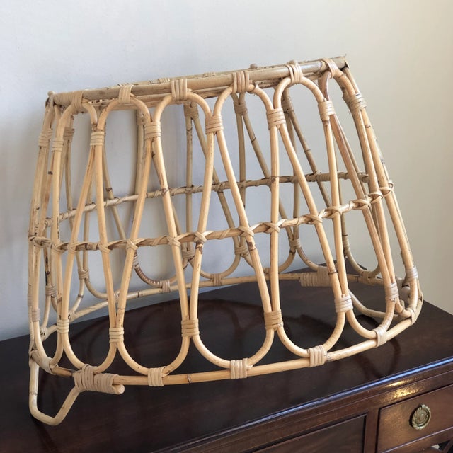 Boho Chic Natural Rattan Laundry / Storage Basket For Sale In Baltimore - Image 6 of 12