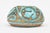 Ceramic Mid Century Modern Italian Ceramic Bowl by Saca With Sgraffito Turquoise Design, 1950's For Sale - Image 7 of 10