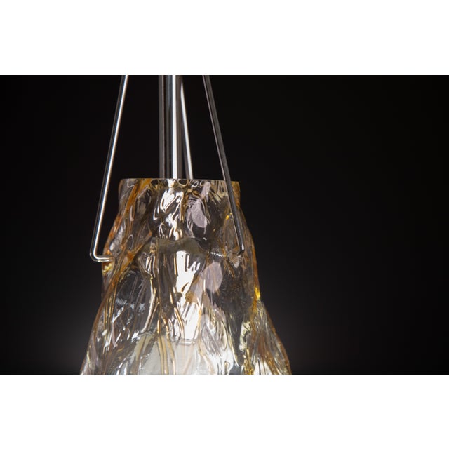 Metal Murano Gold Flush Mount, 1980s For Sale - Image 7 of 13