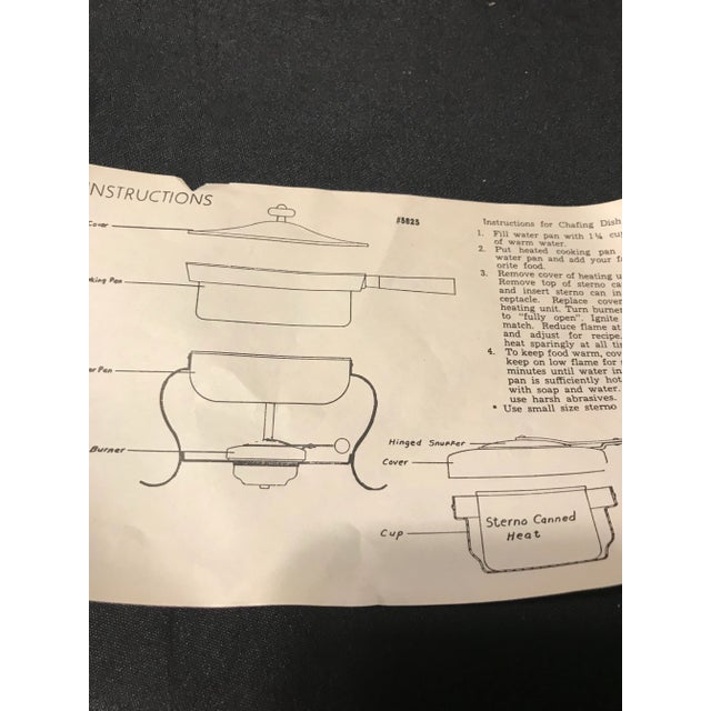 Vintage Brass and Copper Chafing Dish With Long Brass Handle by Ernest Sohn Designs. For Sale - Image 9 of 12