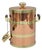 Vintage Kraftware Nyc Mid Century Modern Copper and Brass Covered Bar Ice Bucket For Sale