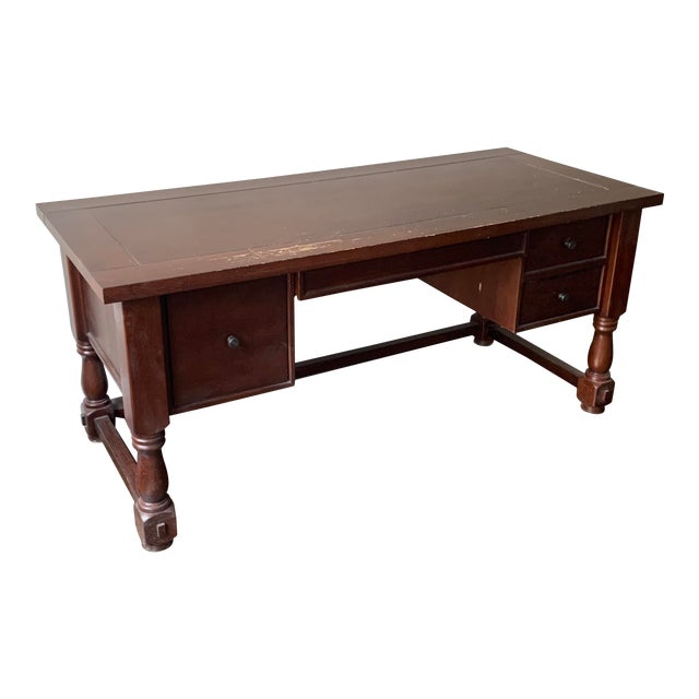 Pottery Barn Solid Mahogany Writing Desk Chairish