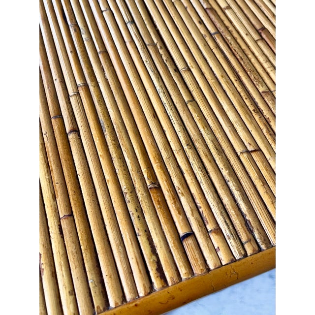 Vintage Baker Milling Road Pencil Reed Rattan Bamboo Chest of Drawers For Sale - Image 10 of 12