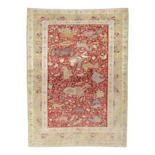 Galerie Shabab Collection Early 20th Century Turkish Kayseri Pictorial Rug For Sale