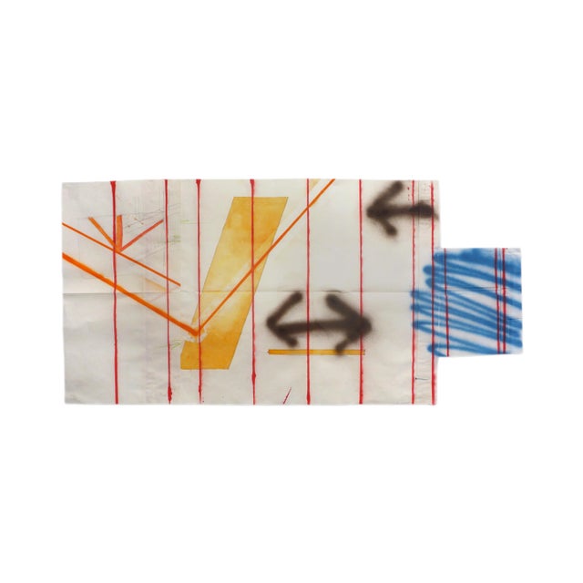 Peter Soriano "Porch Drawing 2", Mixed Media For Sale