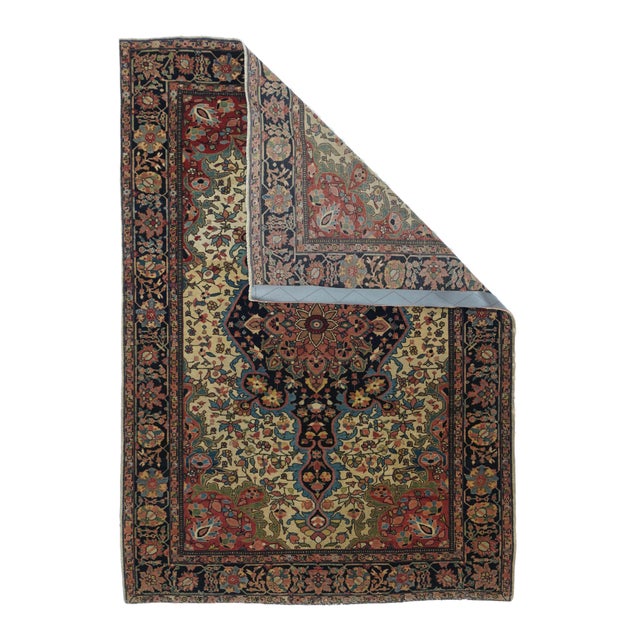 The scatter and room size pieces made in the Arak/Sultanabad area, between 1880 and 1910, with firm and leathery well-...