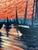 Paint Golden Sky Over the Harbor – Original Oil Painting For Sale - Image 7 of 10