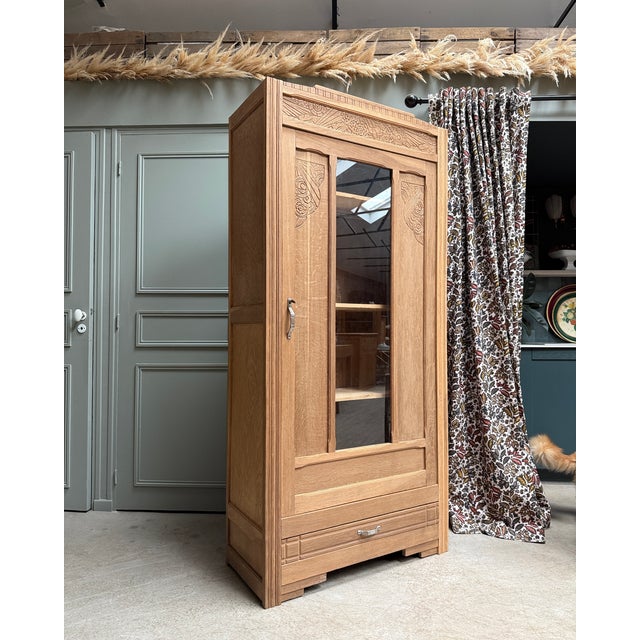 Art Deco Display Cabinet in Natural Oak, 1930s For Sale - Image 15 of 18