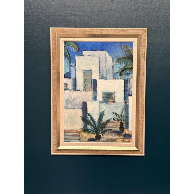 Gunnar Stålbrand, Palm Trees, 1960s, Oil Painting on Canvas, Framed For Sale - Image 15 of 18