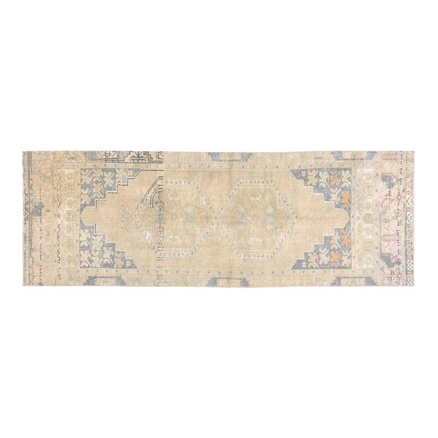 Vintage Turkish Anatolian Hand Knotted Wool Rug, 2'8''x8' For Sale