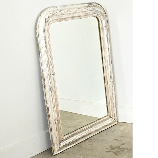 Chrome 19th Century French Silver Gilt Louis Philippe Petite Mirror For Sale - Image 8 of 9
