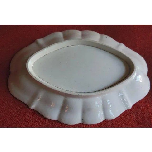 18th Century Chinese Style English Worcester Caughley Blue & White Porcelain Dessert Dish For Sale - Image 10 of 11