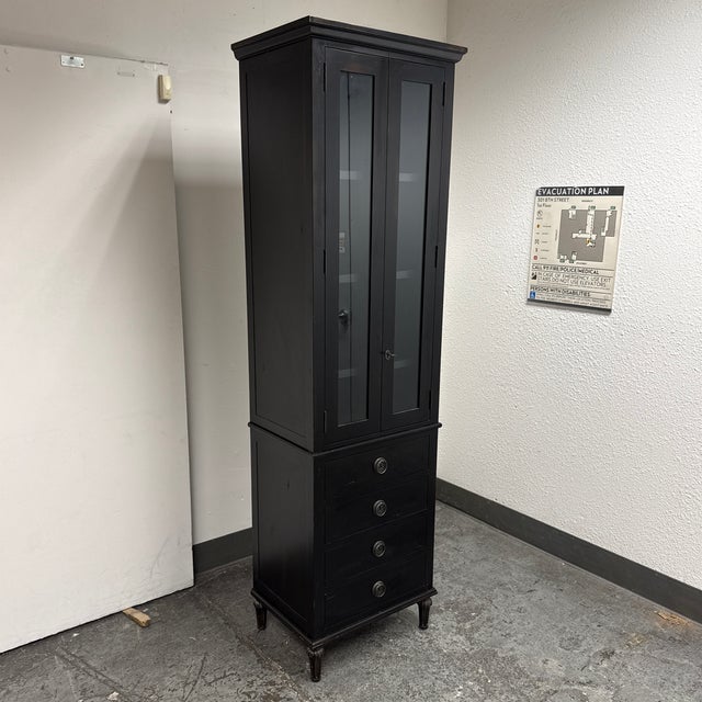 Restoration Hardware Maison Bath Cabinet, Antiqued Black For Sale - Image 12 of 12