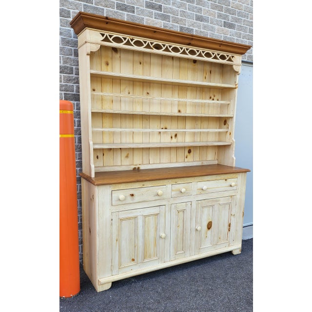 Ethan Allen Farmhouse WhiteWashed W/ Distressed Pine Dining Room China