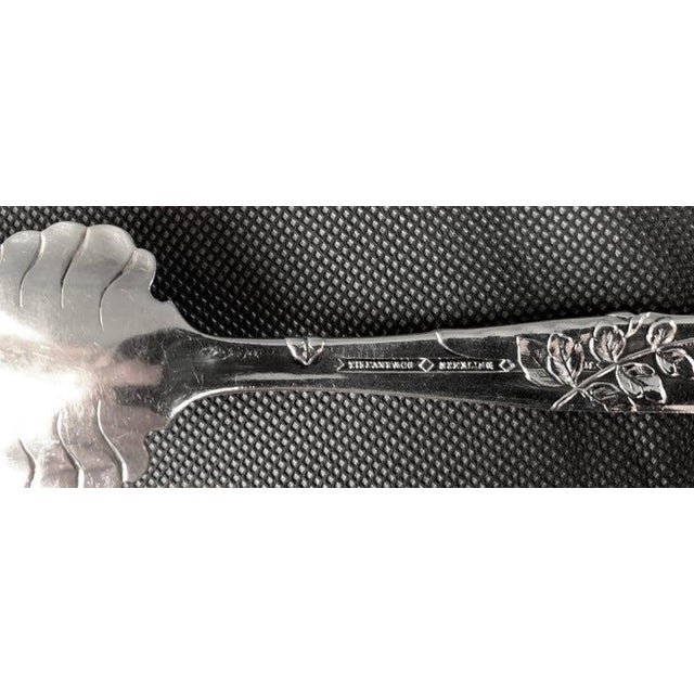 Tiffany's Sterling Cold Meat Fork in the "Vine" Pattern With Pea Pod Motif For Sale In West Palm - Image 6 of 13