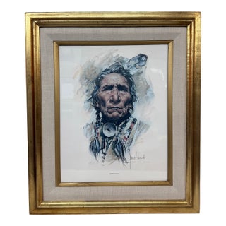 Harley Brown Sitting Eagle Lithograph, Signed For Sale