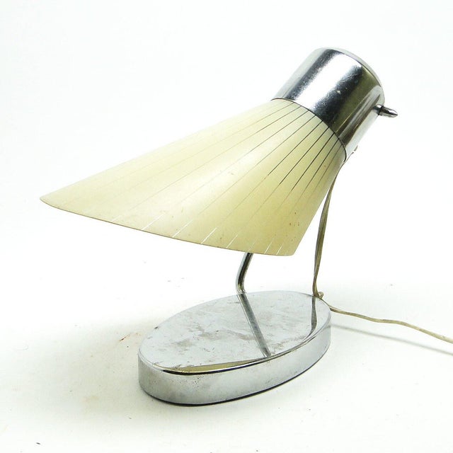 Bedside Table Lamp from Drupol, Former Czechoslovakia, 1950s For Sale - Image 4 of 18