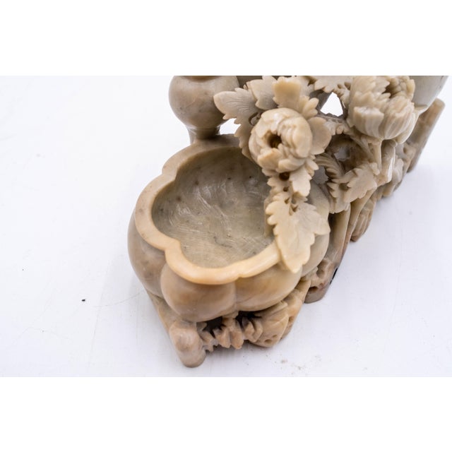 19th Century Chinese Carved Soapstone Urn Vase Inkwell For Sale In Philadelphia - Image 6 of 8
