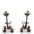 Early 20th Century Early 20th Century Pair of Hand Forged Arts and Crafts Iron Andirons For Sale - Image 5 of 7