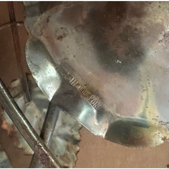 Mid-Century Modern Vintage Metal Wall Art of Gilded Roses and Leaves For Sale - Image 3 of 4