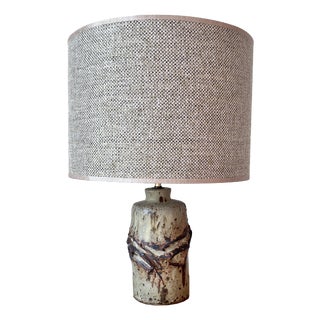 Brutalist Studio Pottery Table Lamp by Colin Kellam, 1960s For Sale
