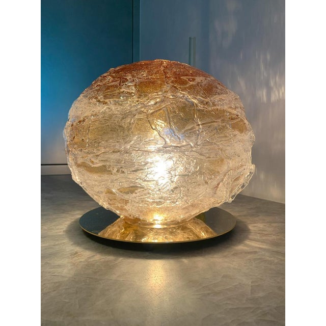 Primordiale Table Lamp with Amber Murano Glass Sphere from Venini, 2011 For Sale - Image 10 of 11