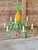 Vintage Whimsical Coastal Regency Pineapple Tole Nine-Light Chandelier For Sale In Naples, FL - Image 6 of 12