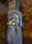 Mid 20th Century Mid 20th Century Hand-Carved Southeast Asian Guardian Wall Mask | Polychrome Wood Sculpture For Sale - Image 5 of 9