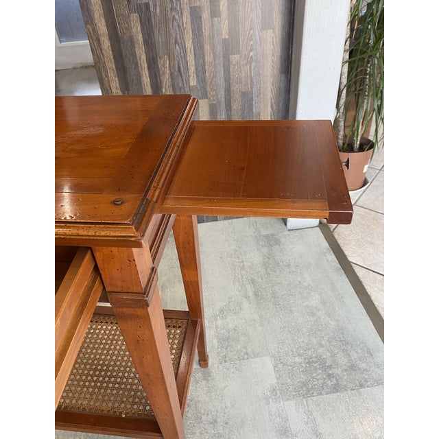 Vintage Side Table in Cherry Wood, 1950 For Sale - Image 14 of 18