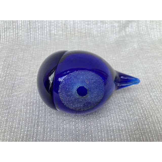 Glass Vintage Taikayon Blue Glass Bird Figure, Finland For Sale - Image 7 of 11