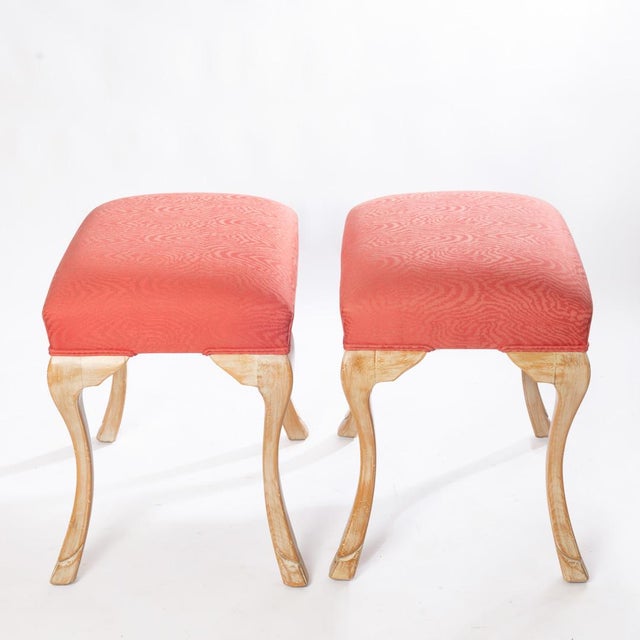 French Pair of William Switzer Hoof Foot Benches For Sale - Image 3 of 9