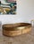 Tan Split Reed Extra Large Italian Tray With Brass Trim, Hand Crafted, Bohemian For Sale - Image 8 of 16