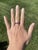 1.3ctw Ruby & Diamond Criss Cross Band Ring, 18k White Gold, Ring Size 7 For Sale In Greensboro - Image 6 of 6