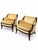 Gold Vintage Hollywood Regency Gold Damask Barrel Lounge Chairs — Pair For Sale - Image 8 of 12