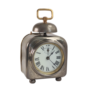 1912 French Officer's Alarm Clock Named "Quarré" by Japy Frères & Cie