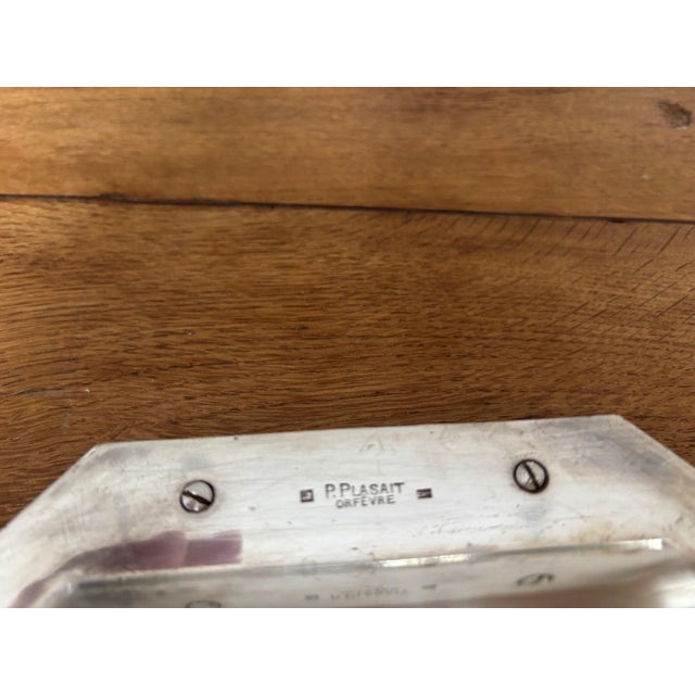 Vintage Tray in Silver Metal, 1920s For Sale - Image 4 of 6