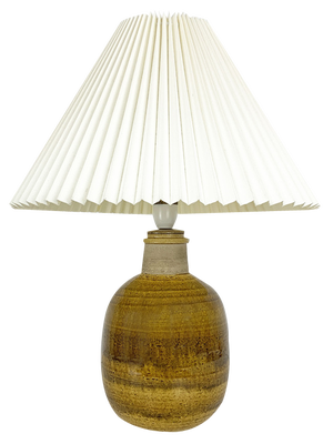 Large Ceramic Stoneware Table Lamp by Nils Kähler for Hak, Denmark, 1960s