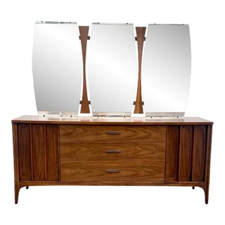 1960s Kent Coffee Mid-Century Lowboy Dresser For Sale