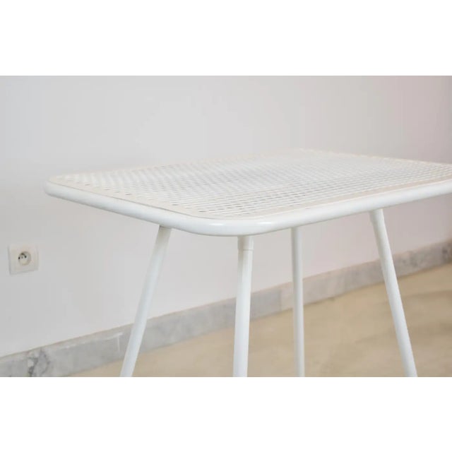 White French 'Radar' Metal Garden Table by Rene Malaval, 1940s-1950s For Sale - Image 8 of 11
