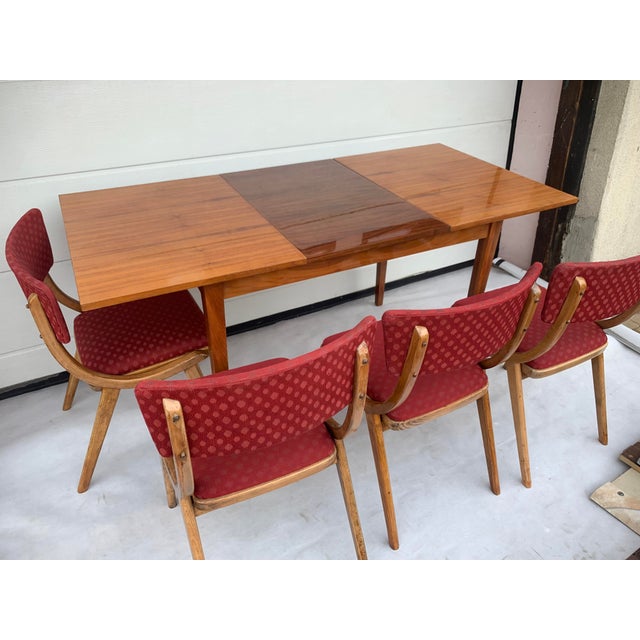 Table & 4 Chairs by Zakłady Mebli Giętych Radomsko, 1960s, Set of 5 For Sale - Image 11 of 18