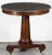 French Guéridon or Round Table of Flame Mahogany With Marble Top For Sale - Image 10 of 13