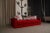 Rafaella Three-Seater Sofa in Red Couture Velvet with Dark Cherry Red Trim from Biosofa For Sale - Image 6 of 7