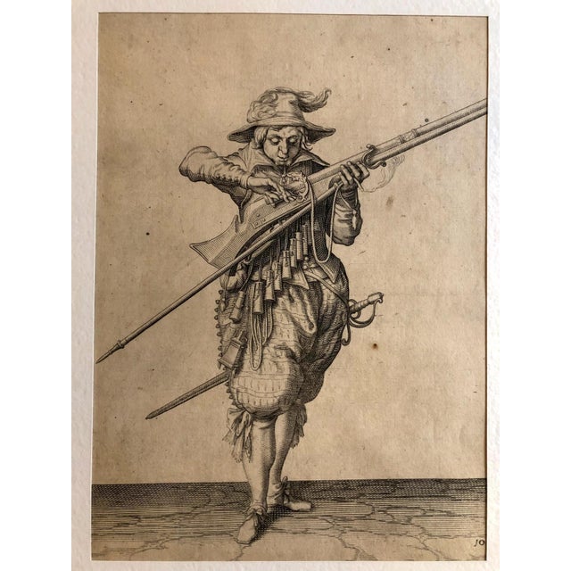 Jacob De Ghein, Soldiers with Medieval Weapons, Etchings, 1607, Set of 4 For Sale - Image 7 of 10