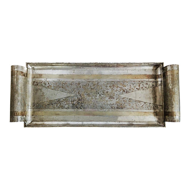 Jean Dunand Dinanderie Tray, Hammered Metal, Art Deco For Sale
