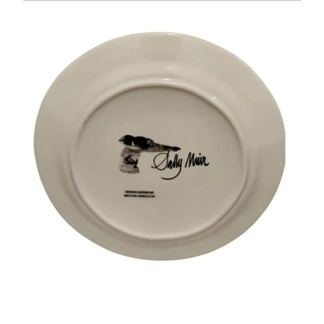 Ceramic Sally Muir Dog-a-Day Dessert Plate Set of 4 For Sale - Image 7 of 7