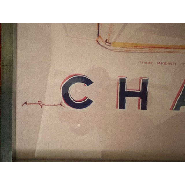 Contemporary Two Late 20th Century Andy Warhol Chanel Posters For Sale - Image 3 of 3