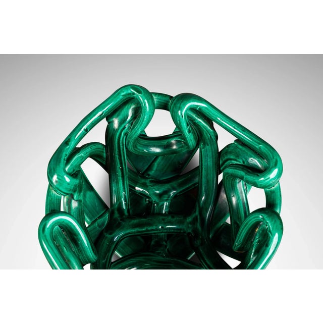 Post Modern Abstract Braided Ceramic Bowl, Usa, C. 1980's For Sale - Image 12 of 12