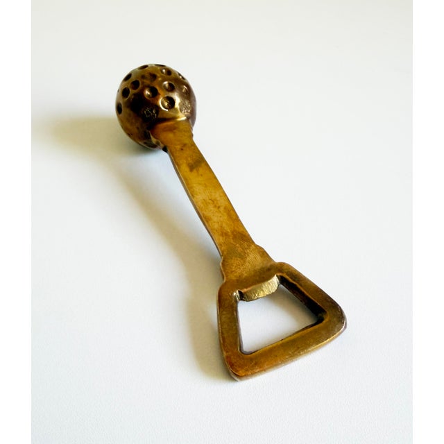 Vintage Brass Golf Ball Bottle Opener For Sale In Sacramento - Image 6 of 6